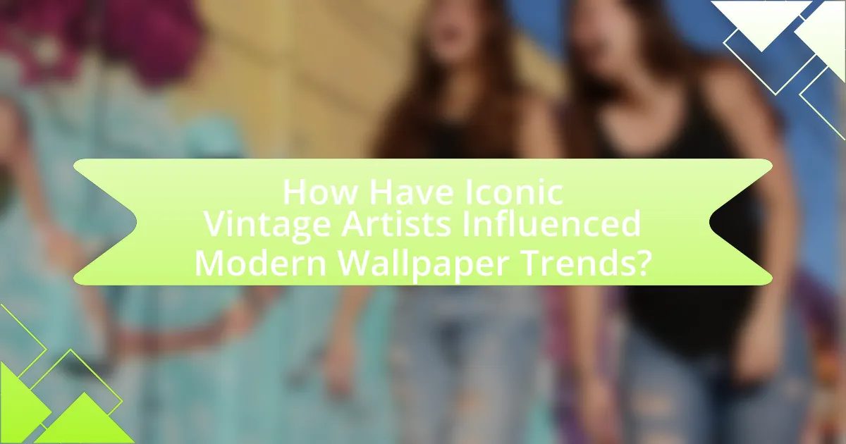 How Have Iconic Vintage Artists Influenced Modern Wallpaper Trends?