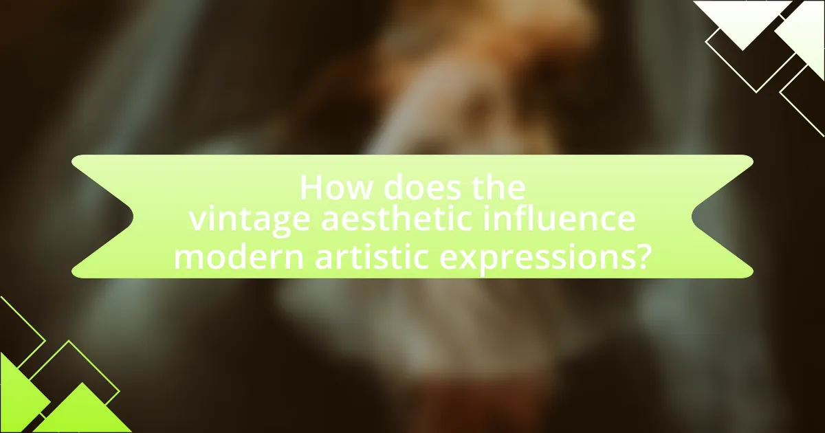 How does the vintage aesthetic influence modern artistic expressions?